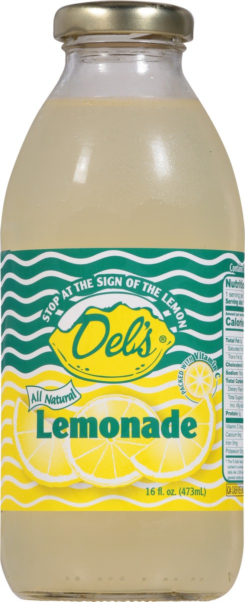 slide 8 of 13, Del's All Natural Lemonade - 16 fl oz, 16 fl oz