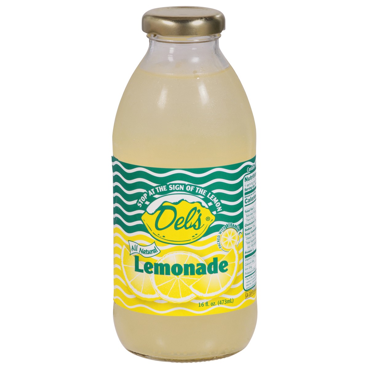 slide 6 of 13, Del's All Natural Lemonade - 16 fl oz, 16 fl oz