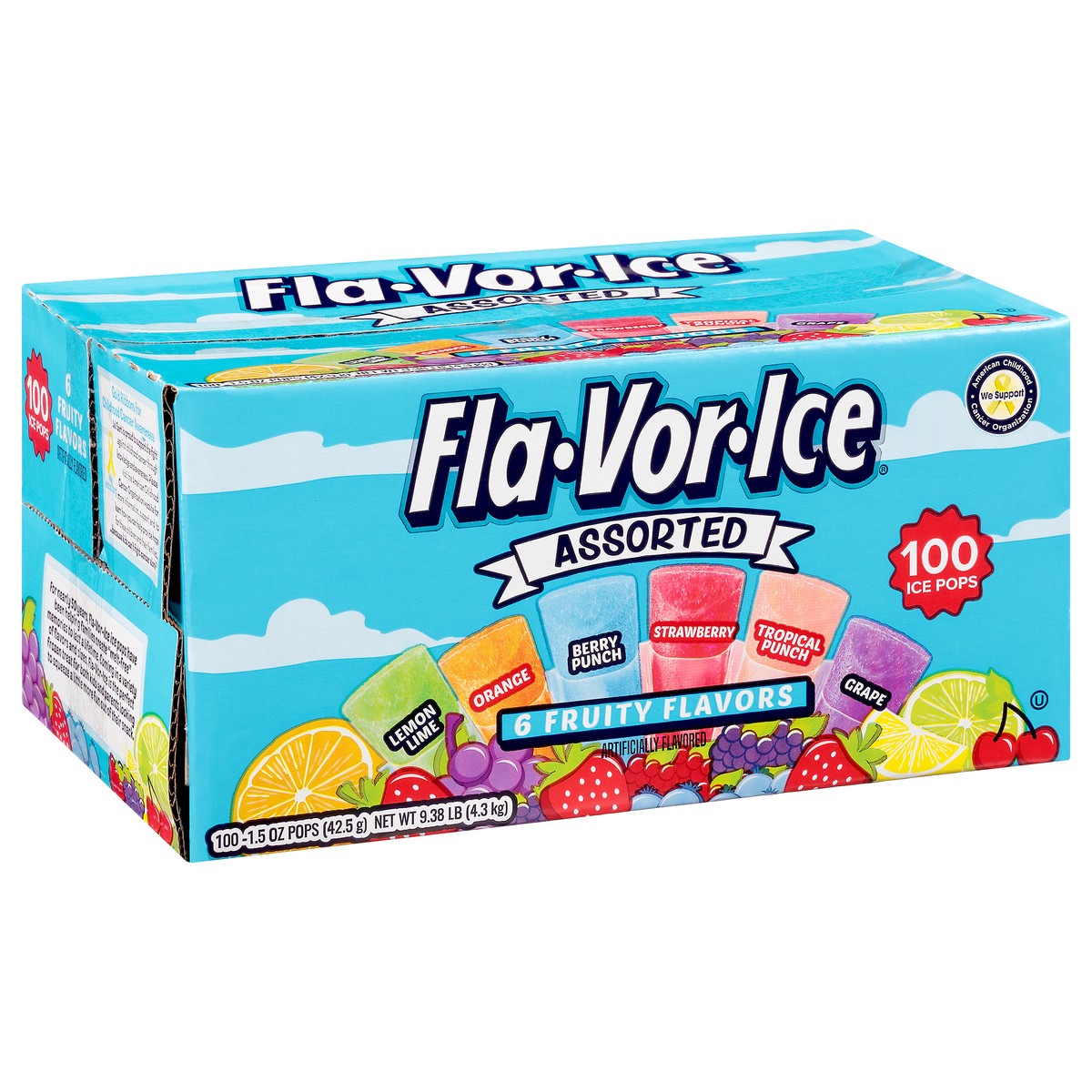 slide 5 of 9, Fla-Vor-Ice Assorted Freezer Pops, 100 ct