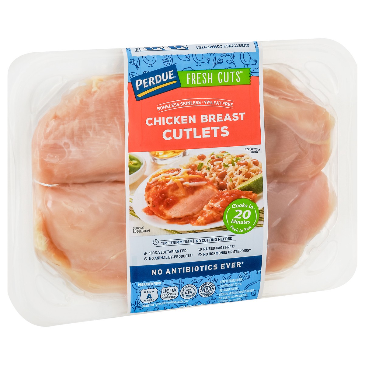 slide 6 of 9, Perdue Fresh Cuts Boneless Skinless Chicken Breast Cutlets, 1.5 lb