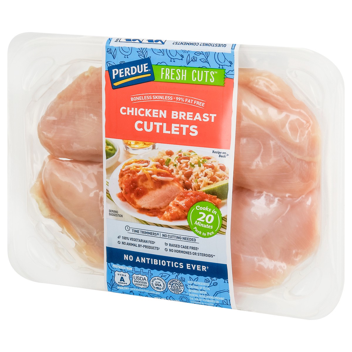 slide 5 of 9, Perdue Fresh Cuts Boneless Skinless Chicken Breast Cutlets, 1.5 lb