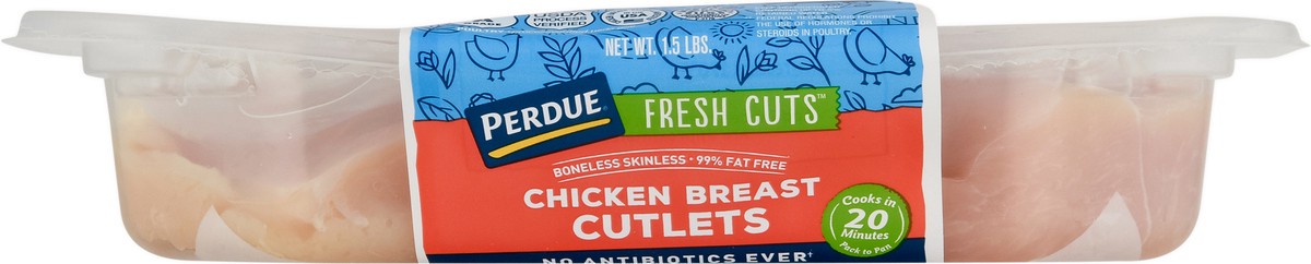 slide 8 of 9, Perdue Fresh Cuts Boneless Skinless Chicken Breast Cutlets, 1.5 lb