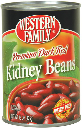 slide 1 of 1, Western Family Dk Red Kidney Beans, 15 oz