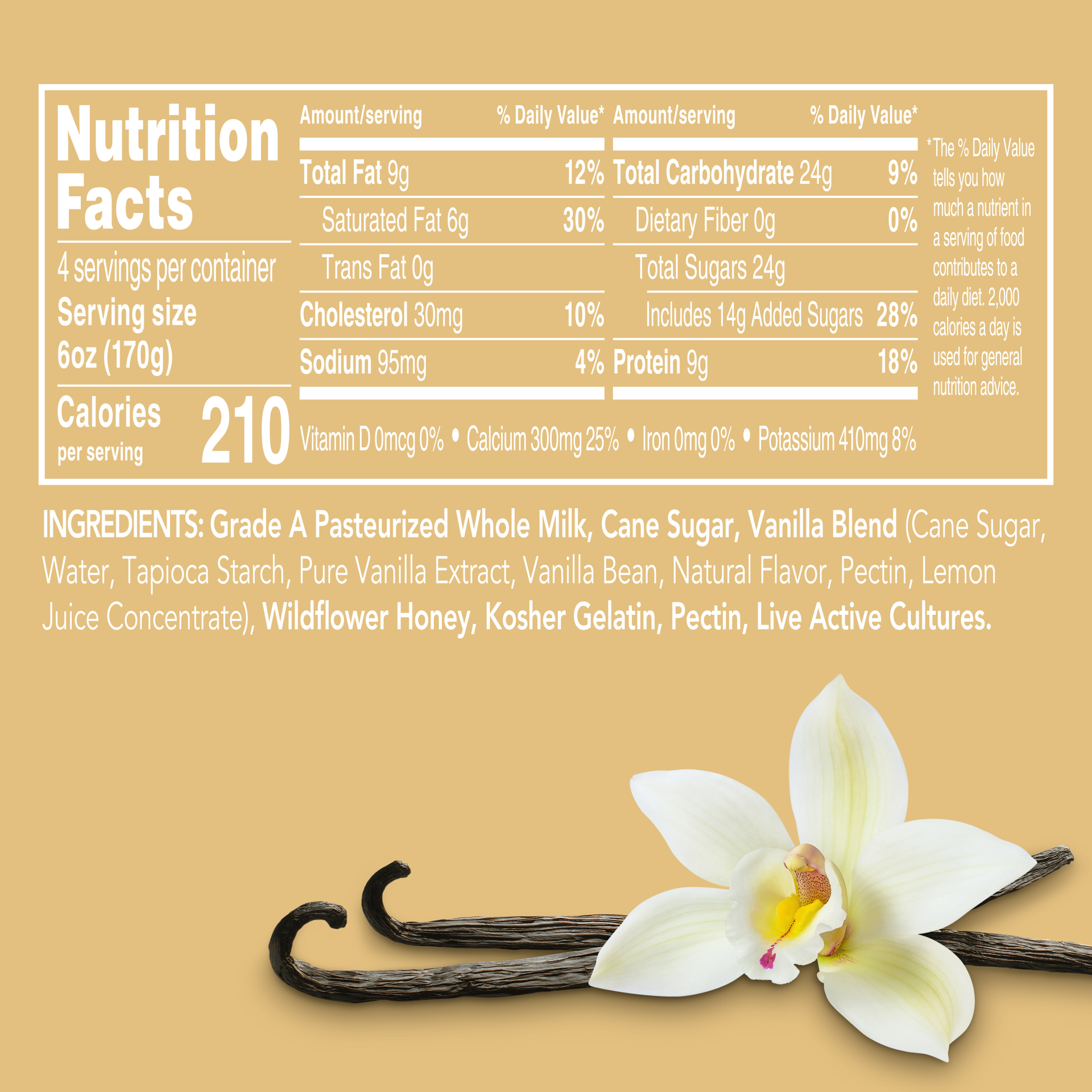 slide 2 of 2, Noosa Vanilla Bean Finest Yoghurt 24 oz, 24 fl oz