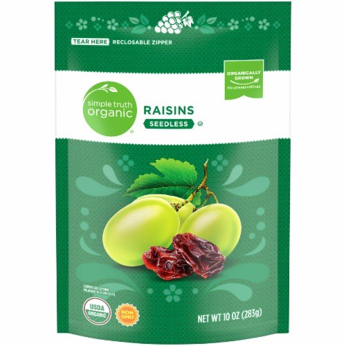 slide 1 of 2, Simple Truth Raisins 10 oz, 10 oz