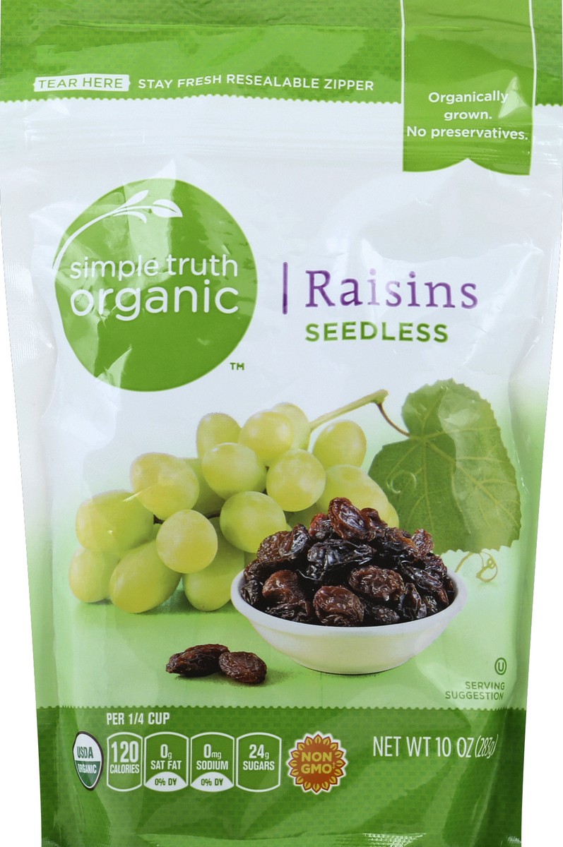 slide 1 of 3, Simple Truth Raisins 10 oz, 10 oz