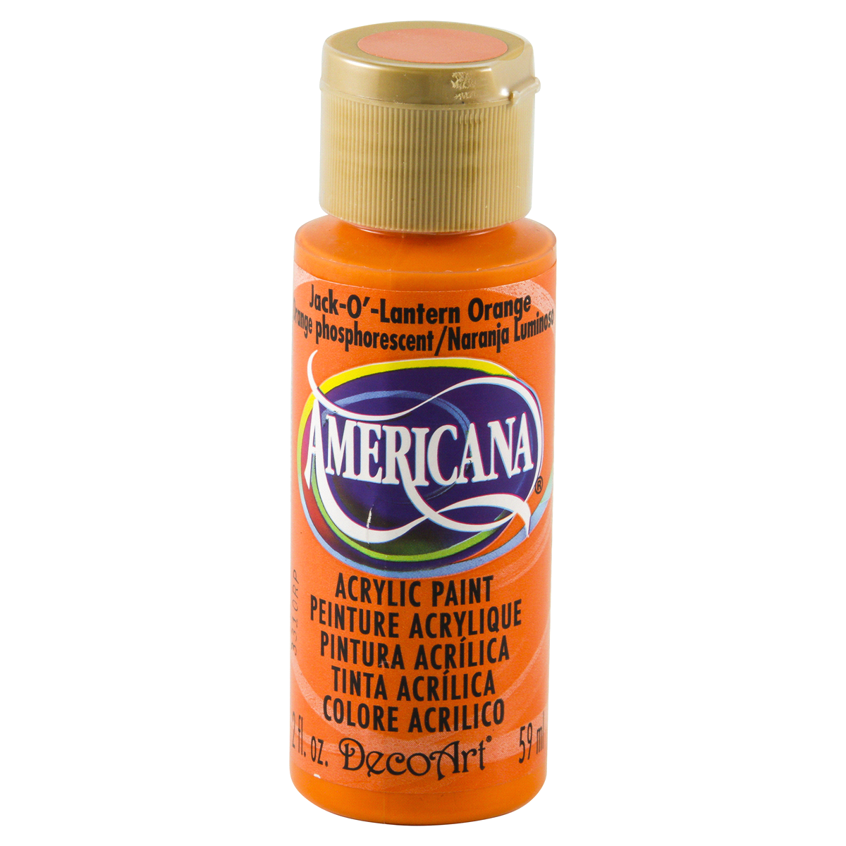 slide 1 of 4, Deco Art Americana Paint Jack-O-Lantern Orange, 2 oz