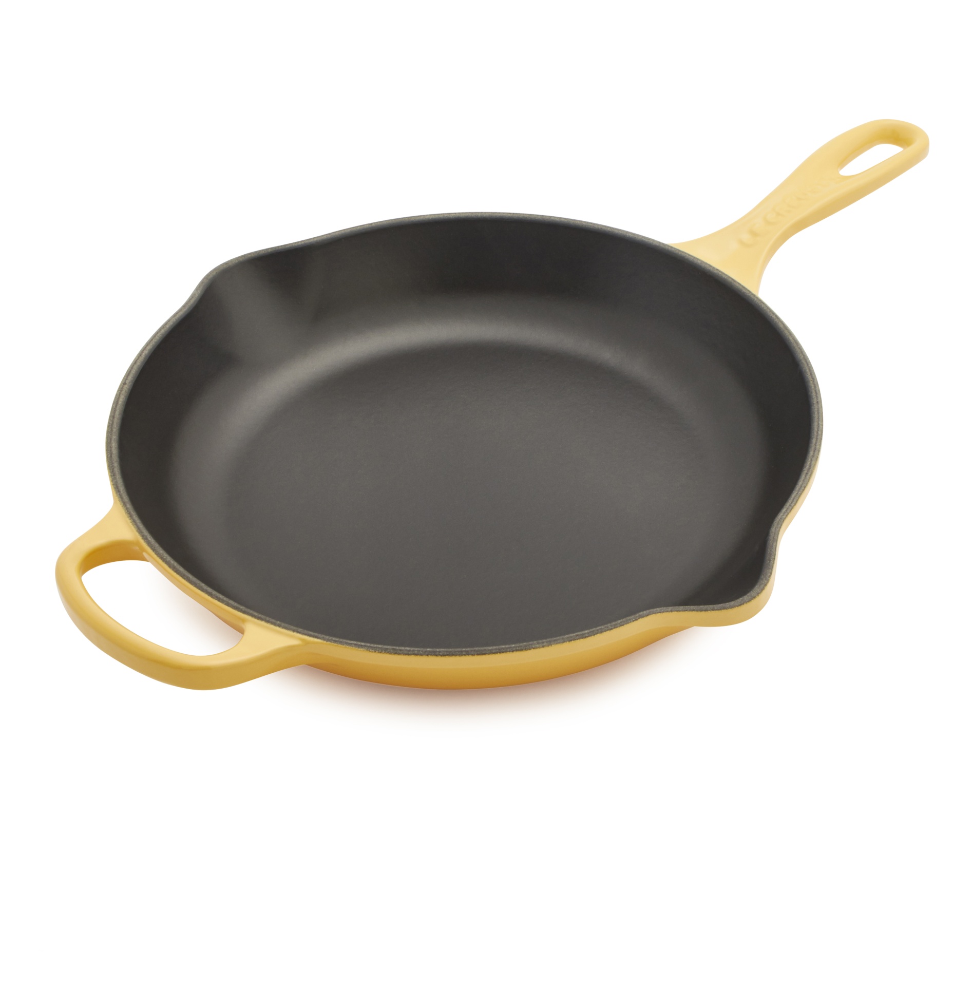 slide 1 of 1, Le Creuset Signature Cast-Iron Skillet, Honey, 10.25 in