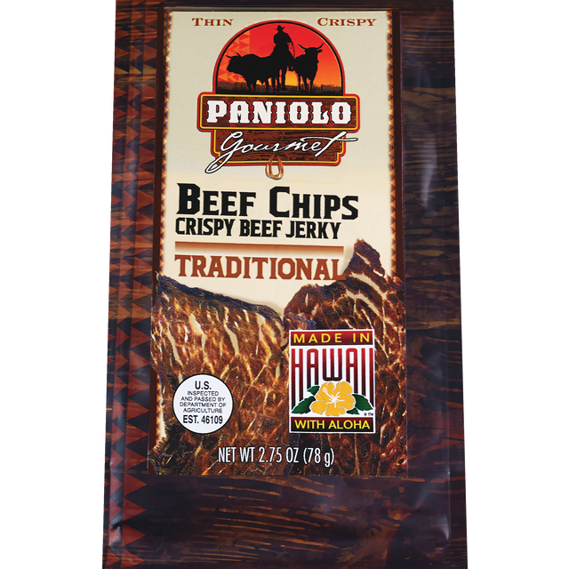 slide 1 of 1, Aloha Edibles Paniola Gourmet Beef Jerky Traditional, 