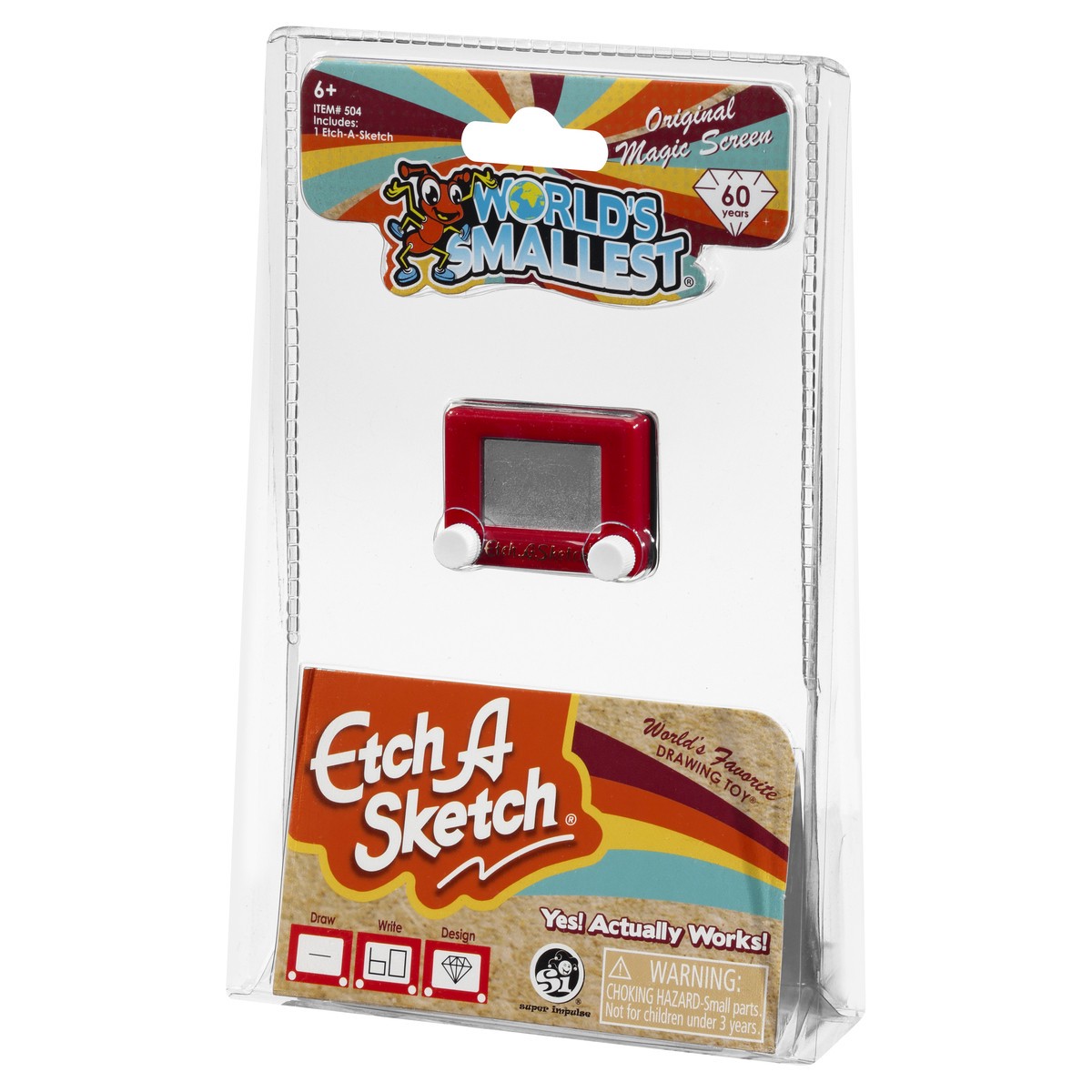 slide 5 of 10, World's Smallest 6+ Etch a Sketch 1 ea, 1 ct