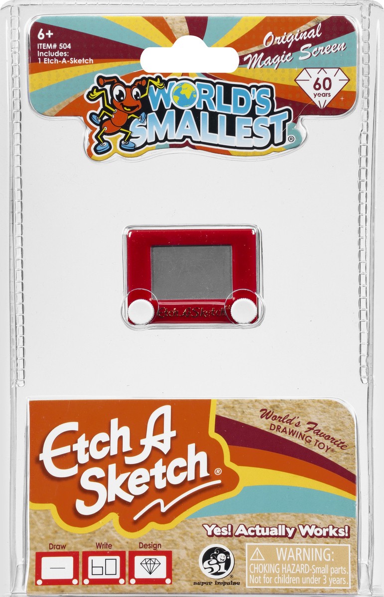 slide 1 of 10, World's Smallest 6+ Etch a Sketch 1 ea, 1 ct