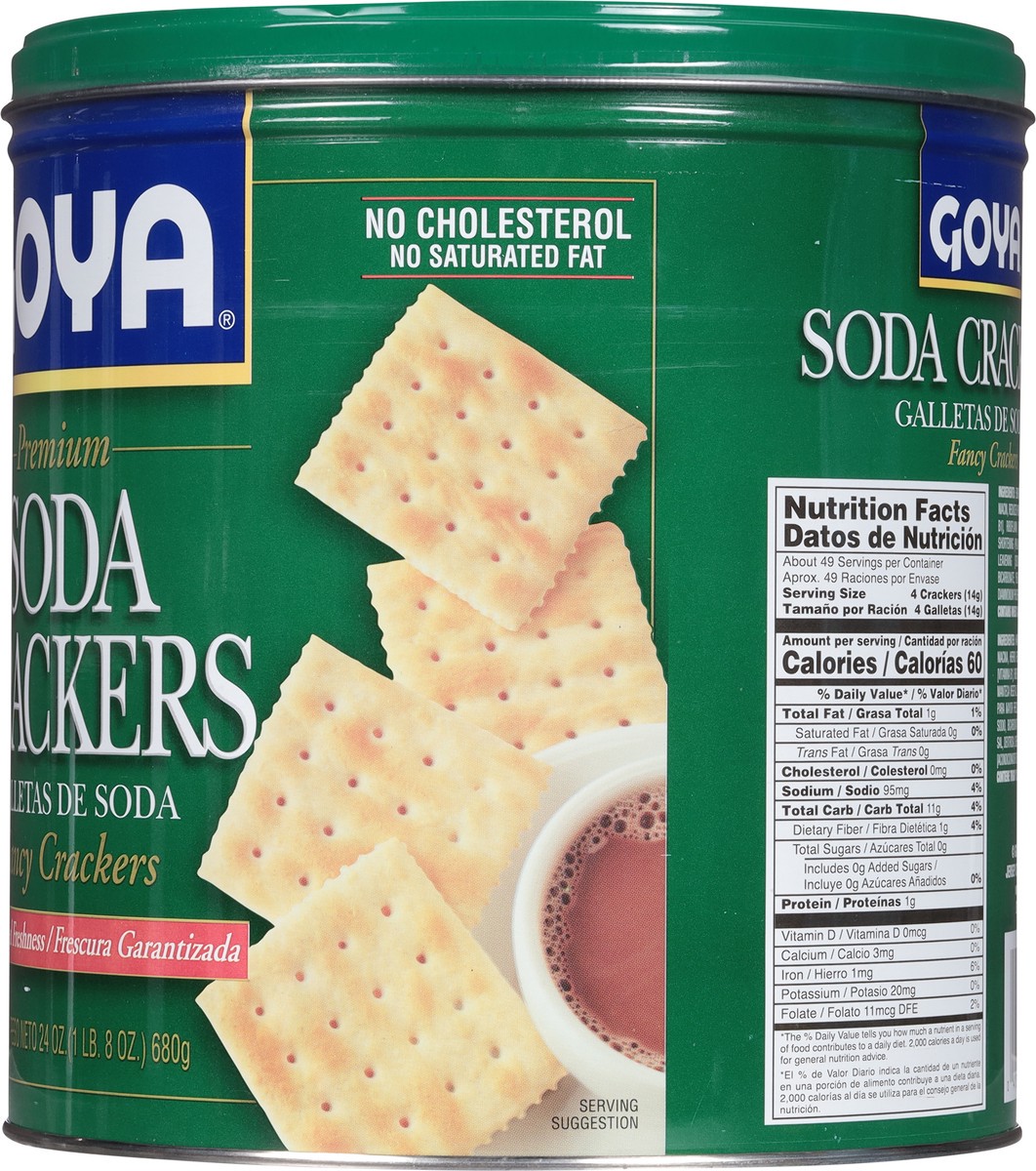 slide 4 of 9, Goya Fancy Premium Soda Crackers 24 oz, 24 oz