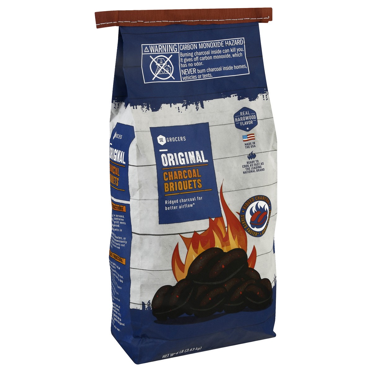 slide 5 of 9, Se Grocers Charcoal Brqts 8Lb, 8 lb