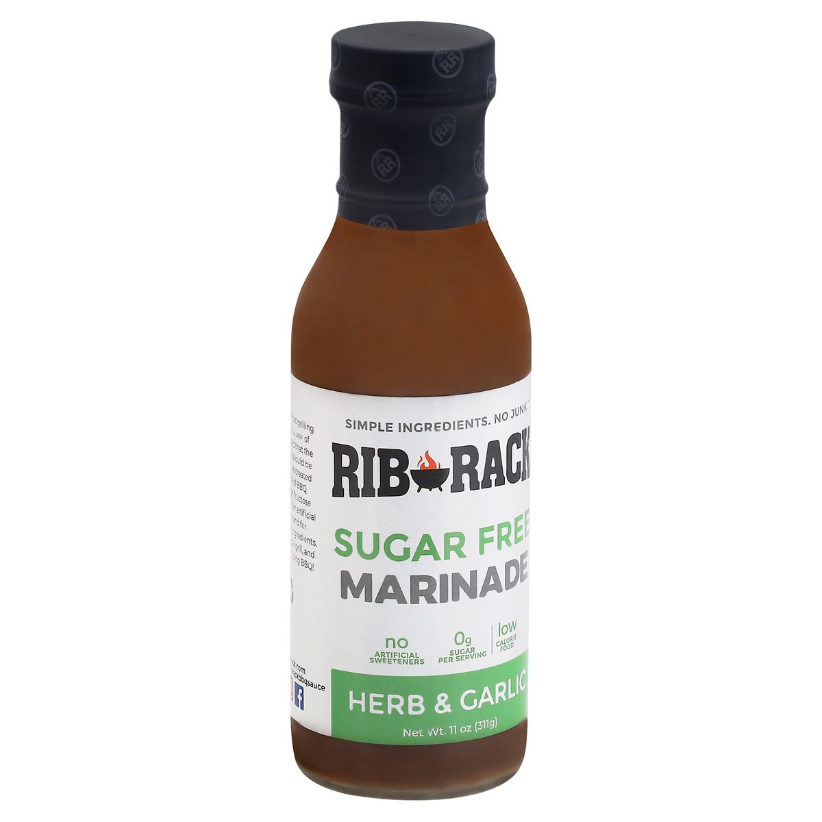 slide 7 of 9, Rib Rack Sugar Free Herb Garlic Marinade - 11 oz, 11 oz