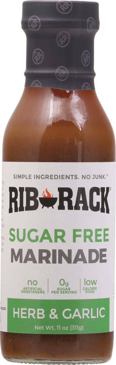 slide 3 of 9, Rib Rack Sugar Free Herb Garlic Marinade - 11 oz, 11 oz