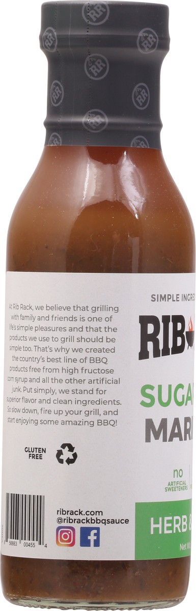 slide 6 of 9, Rib Rack Sugar Free Herb Garlic Marinade - 11 oz, 11 oz