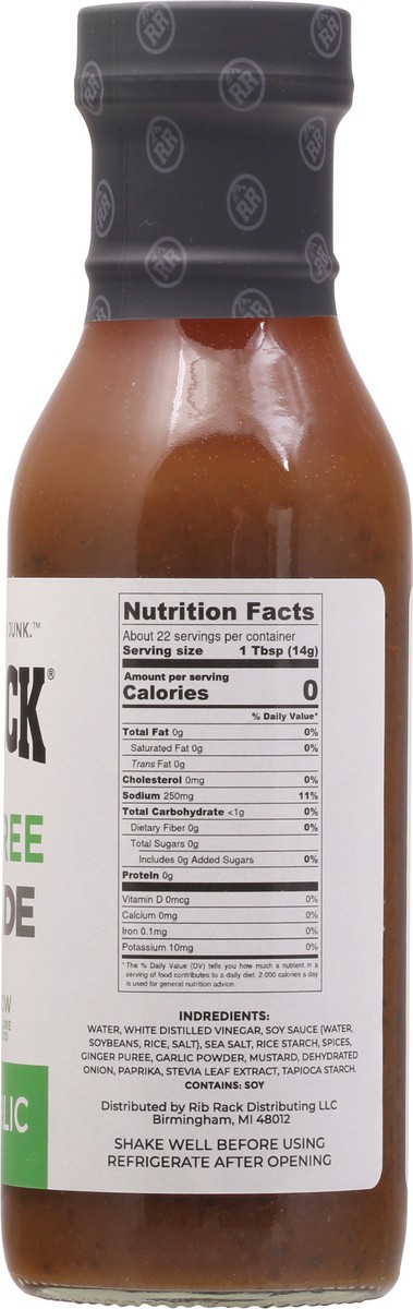 slide 8 of 9, Rib Rack Sugar Free Herb Garlic Marinade - 11 oz, 11 oz
