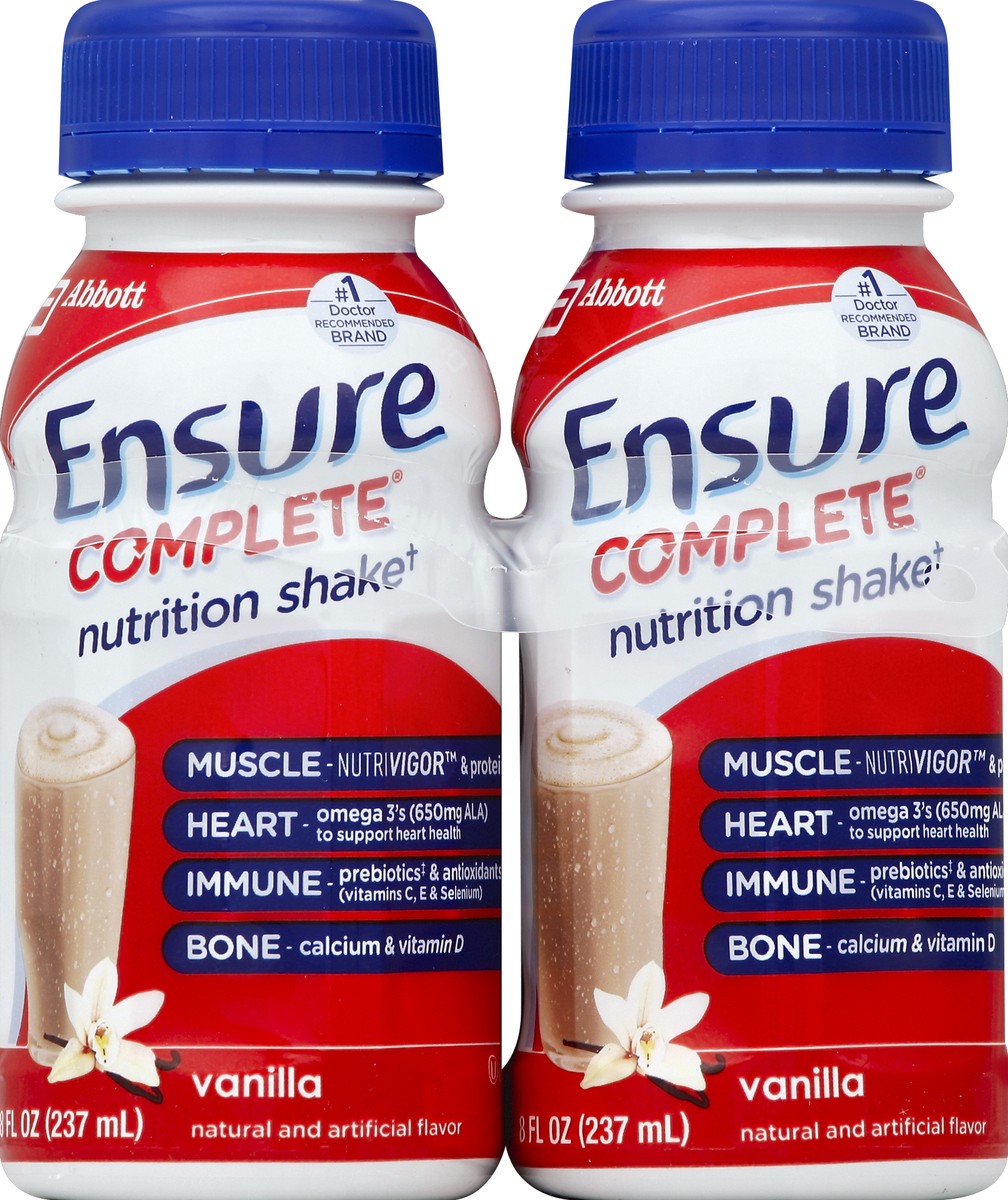 slide 4 of 4, Ensure Complete Nutrition Vanilla Shake, 32 oz