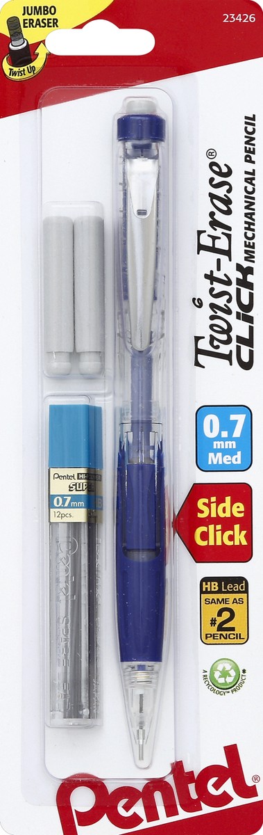 slide 2 of 3, Pentel Twist Eraser Mechanical Pencil, 1 ct