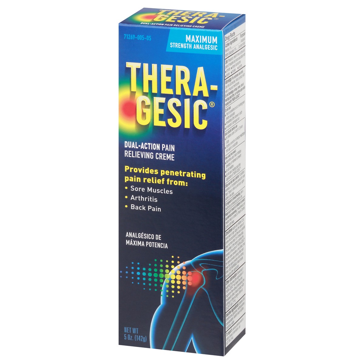 slide 3 of 9, Thera-Gesic Maximum Strength Analgesic Dual-Action Pain Relieving Creme 5 oz, 5 oz