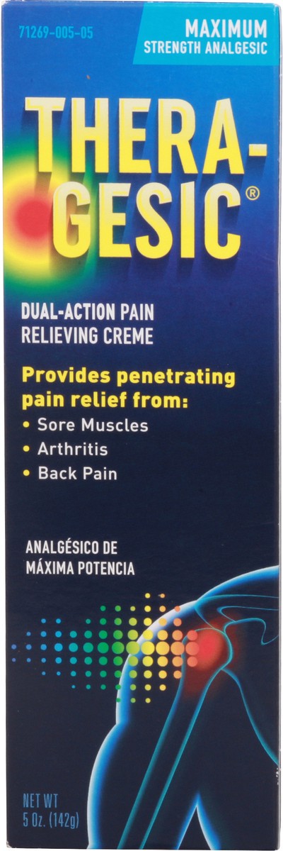 slide 6 of 9, Thera-Gesic Maximum Strength Analgesic Dual-Action Pain Relieving Creme 5 oz, 5 oz