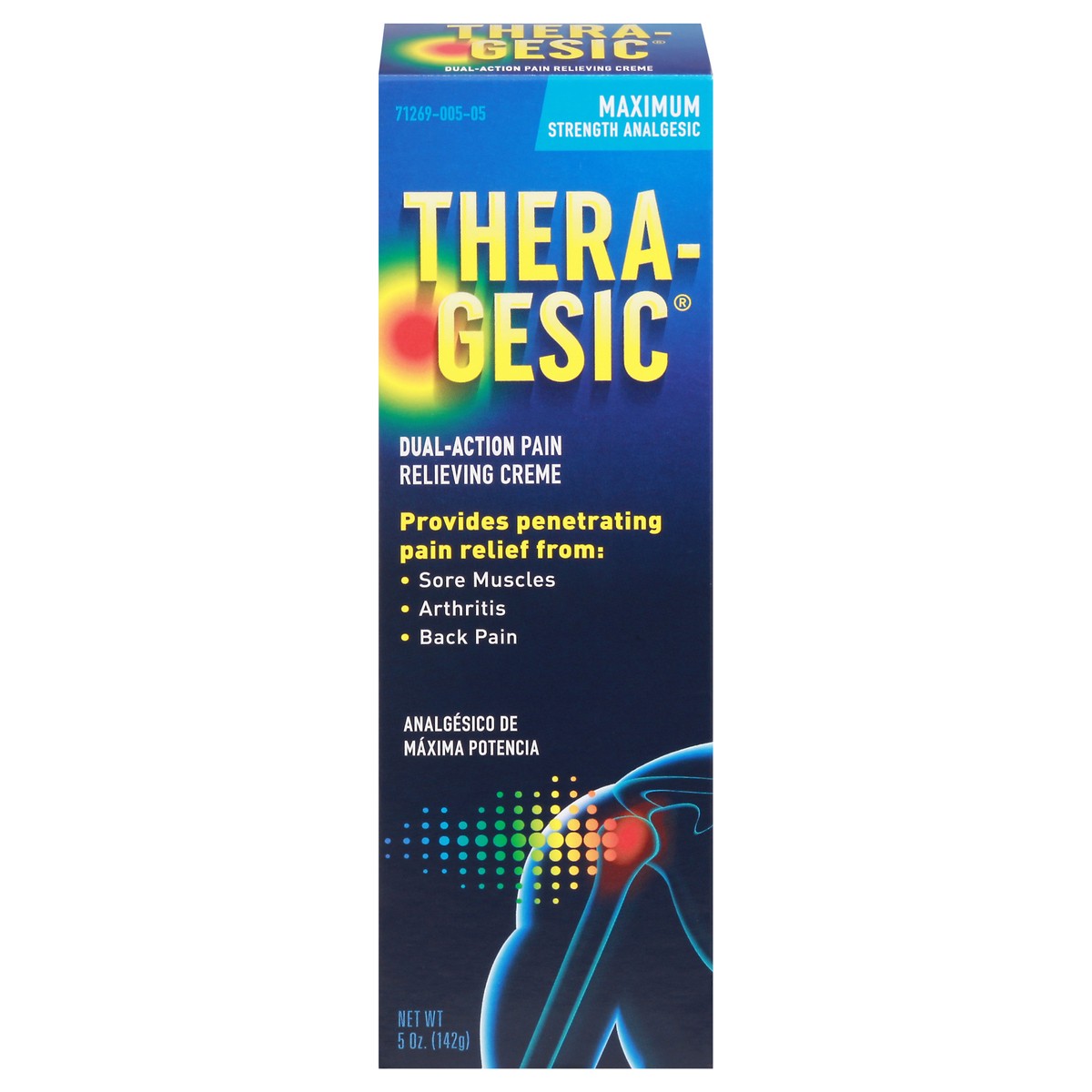 slide 1 of 9, Thera-Gesic Maximum Strength Analgesic Dual-Action Pain Relieving Creme 5 oz, 5 oz