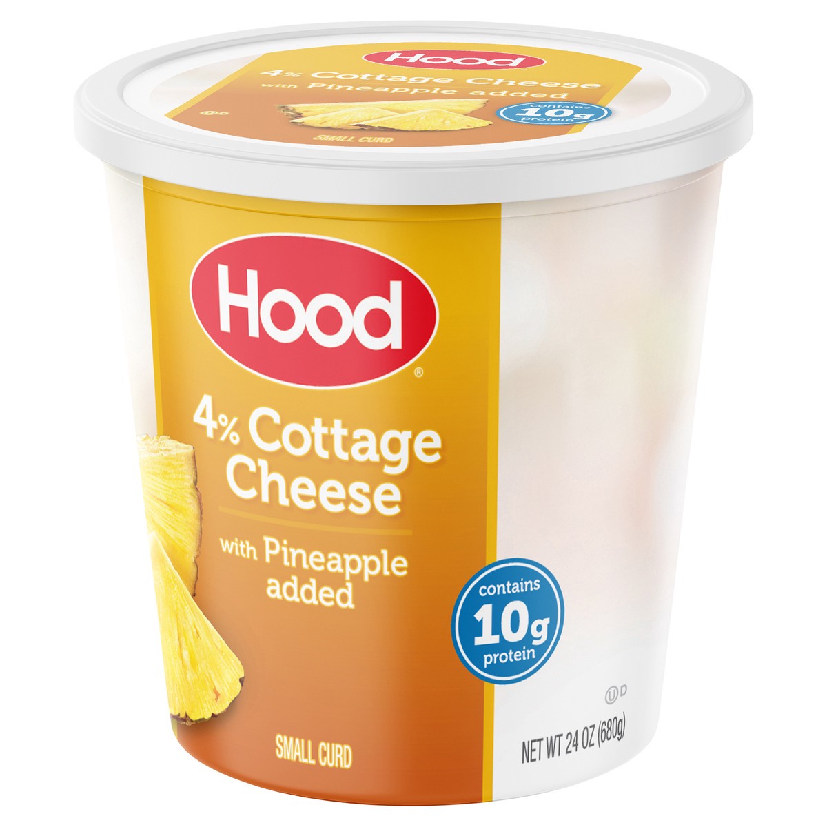 slide 2 of 9, Hood Cottage Cheese with Pineapple, 24 oz, 24 oz