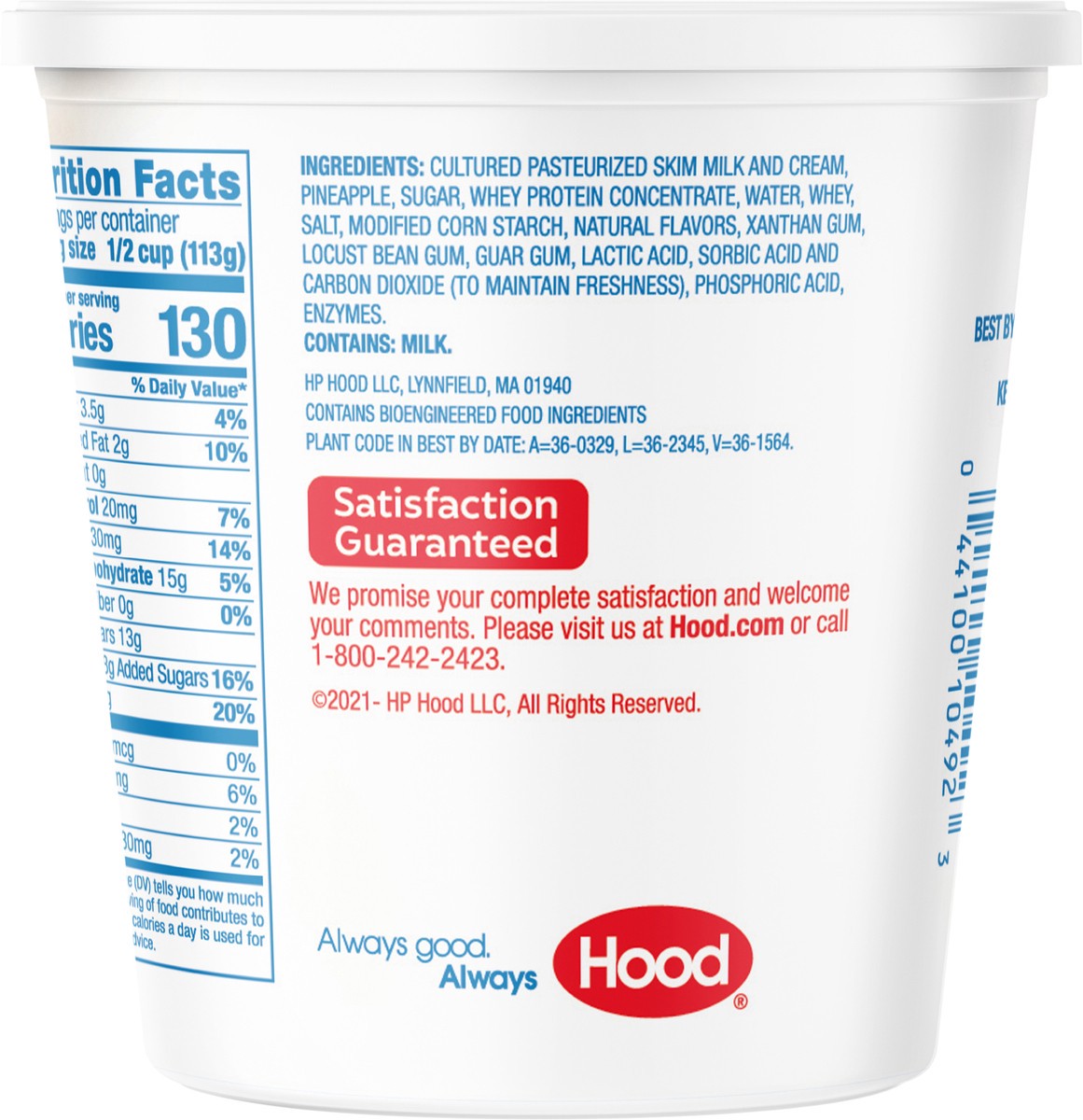 slide 8 of 9, Hood Cottage Cheese with Pineapple, 24 oz, 24 oz