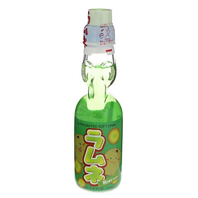 slide 1 of 1, Daiei Ramune Kiwi Flavor Carbonated Soft Drink, 6.6 oz