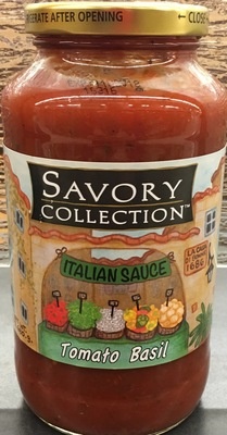 slide 1 of 1, Savory Collection Italian Sauce Tomato Basil, 24 oz