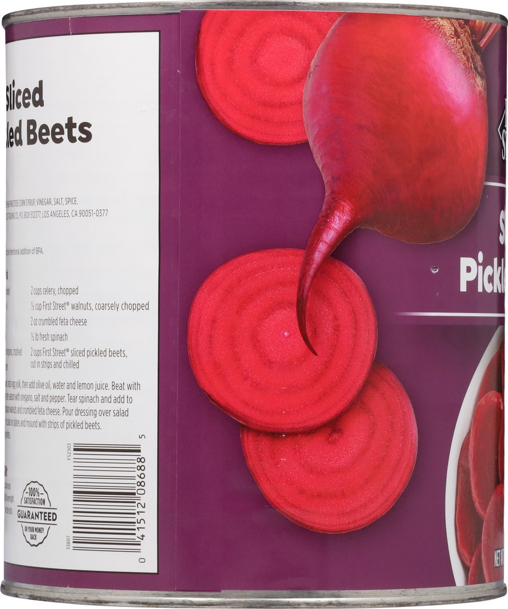 slide 8 of 13, First Street Sliced Pickled Beets, 105 oz