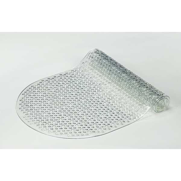 slide 1 of 1, Slip X Bubble Bath Mat, Clear, 15 in x 35 in