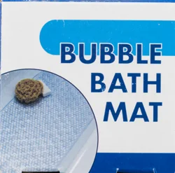 Slip X Bubble Bath Mat, Clear