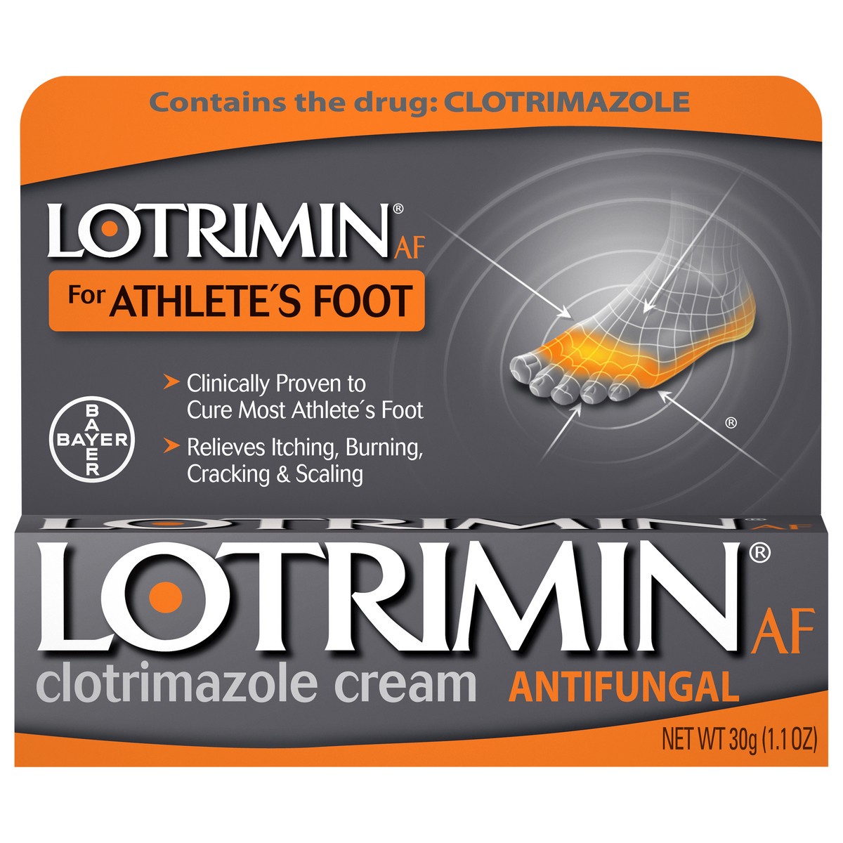 slide 1 of 8, Lotrimin Athlete's Foot Cream, 1.1 oz