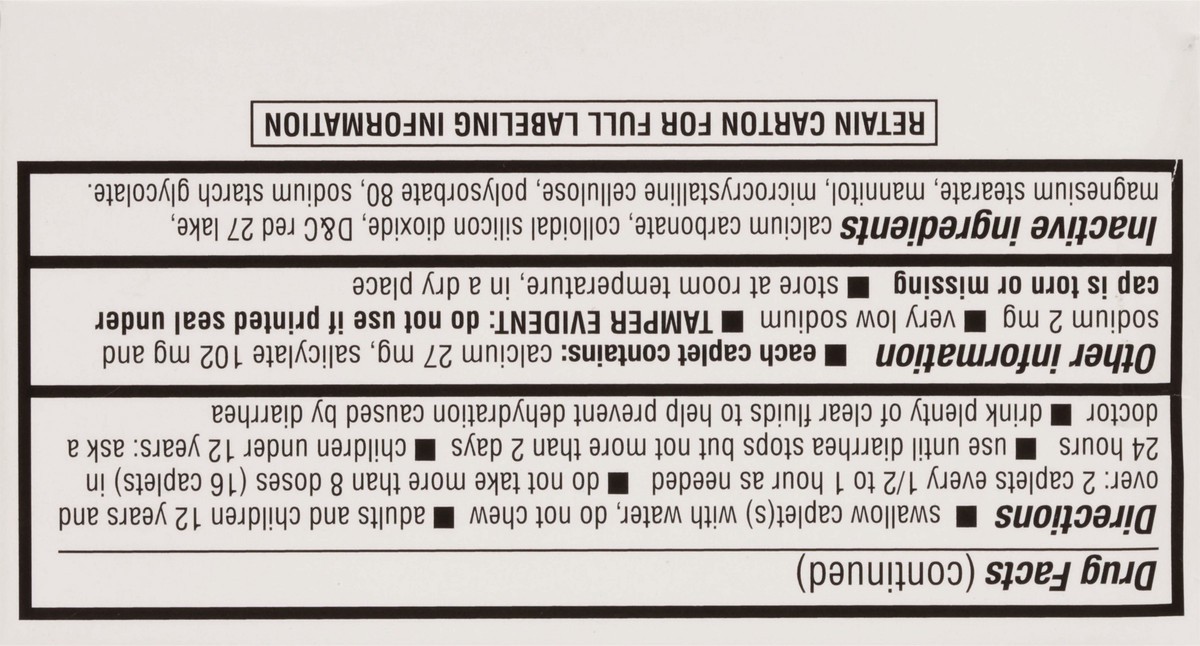 slide 8 of 9, TopCare Health 262 mg Stomach Relief 40 Caplets, 40 ct