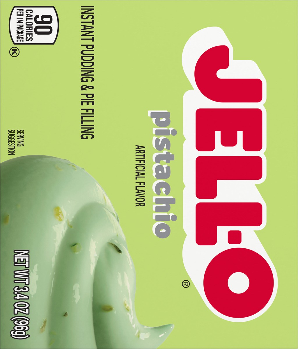 slide 9 of 13, Jell-O Pistachio Artificially Flavored Instant Pudding & Pie Filling Mix, 3.4 oz. Box, 3.4 oz