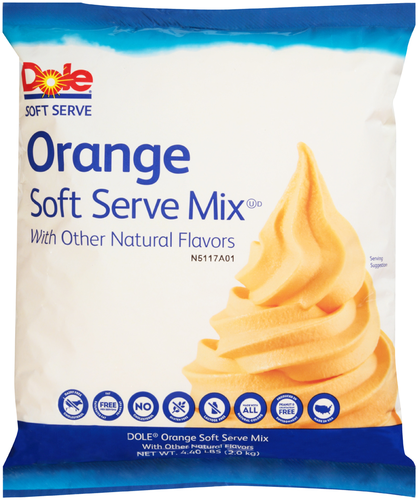 slide 1 of 1, Dole Orange Soft Serve Mix, 4.4 lb