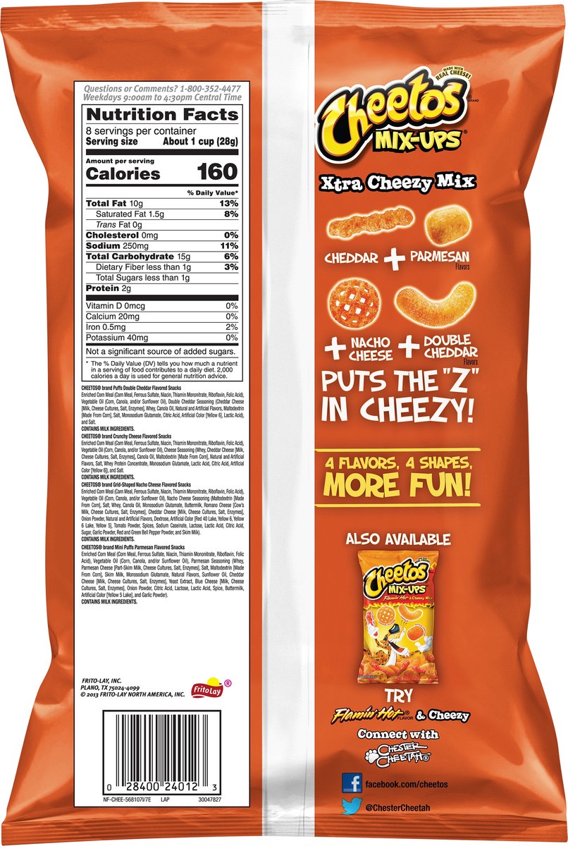 slide 5 of 5, Cheetos Mix-Ups Flavored Snack Mix Xtra Cheezy Mix 8 Oz, 8 oz