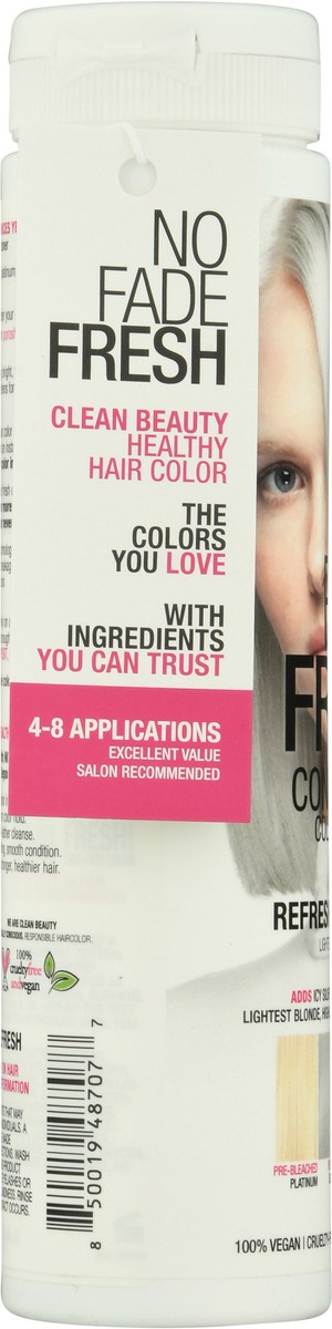 slide 2 of 9, No Fade Fresh Icy Silver Platinum Color Depositing Conditioner With Bondheal Bond Rebuilder, 189 ml