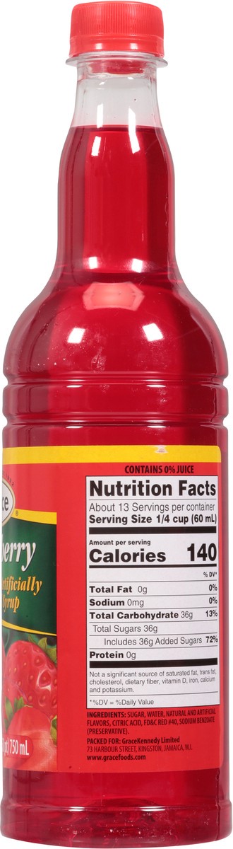 slide 2 of 13, Grace Strawberry Syrup 25.3 fl oz, 25.3 fl oz