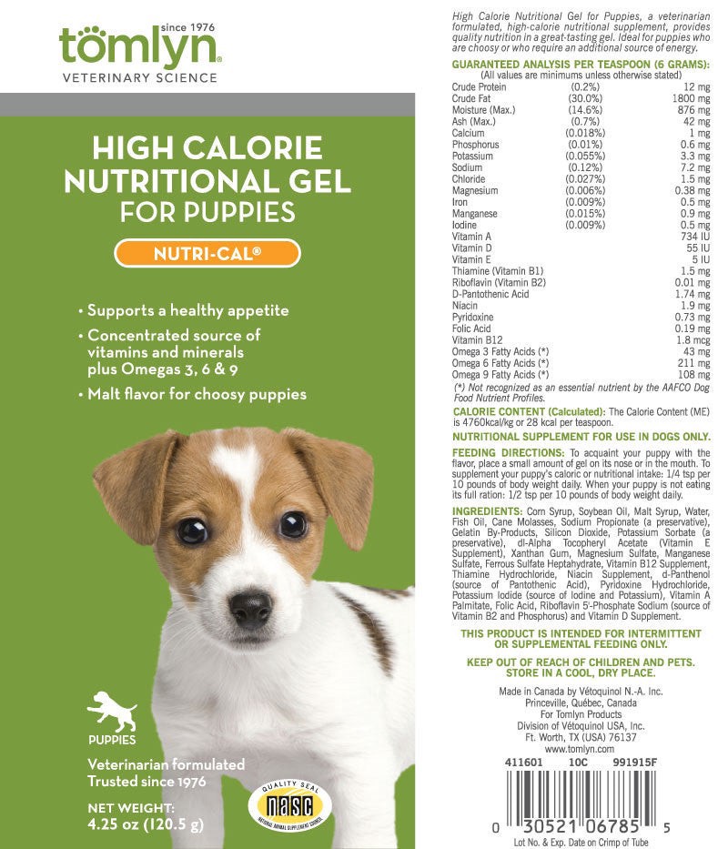 slide 3 of 7, Tomlyn Nutri-Cal Puppy Dietary Supplement, 4.25 oz