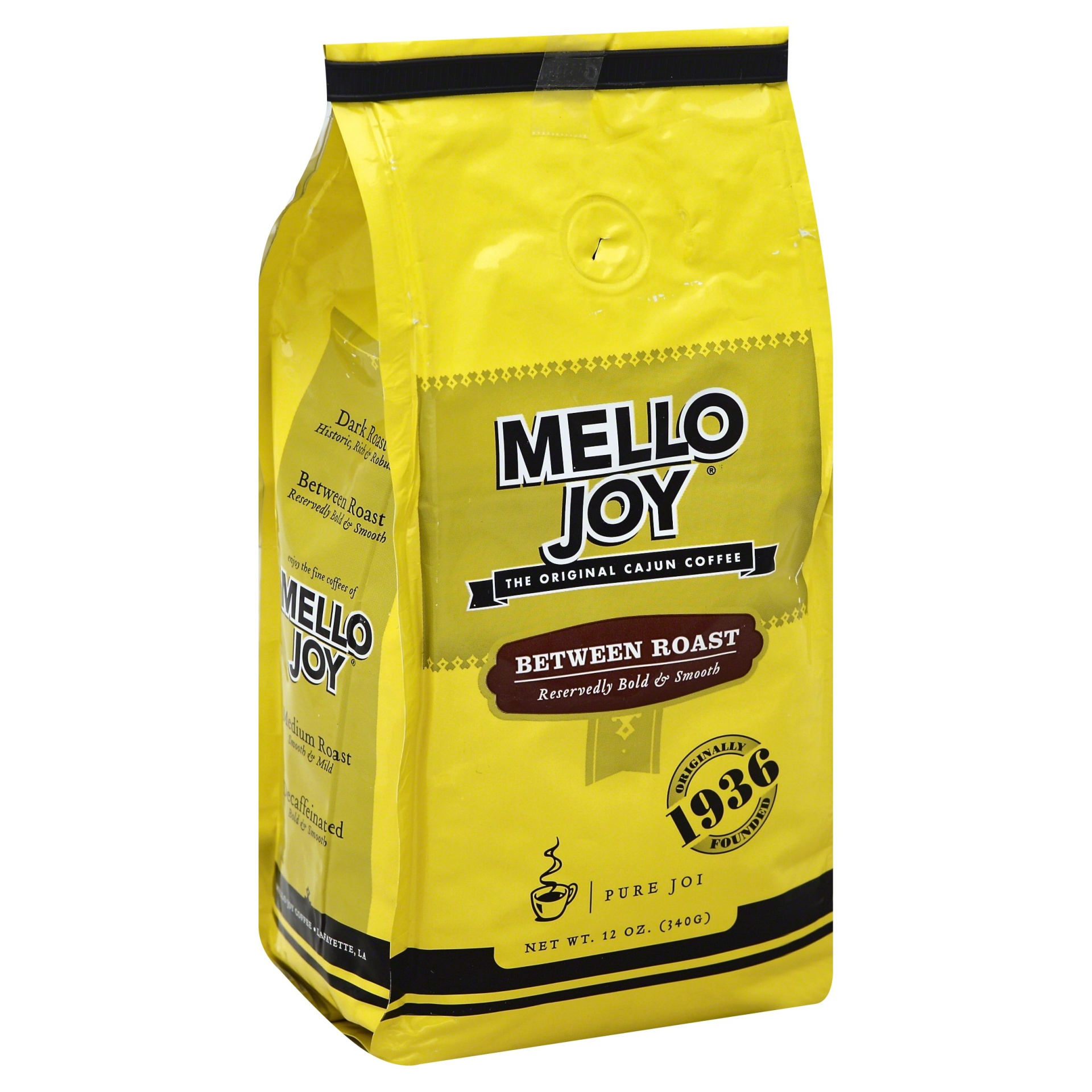 slide 1 of 1, Mello Joy Between Roast Coffee, 12 oz
