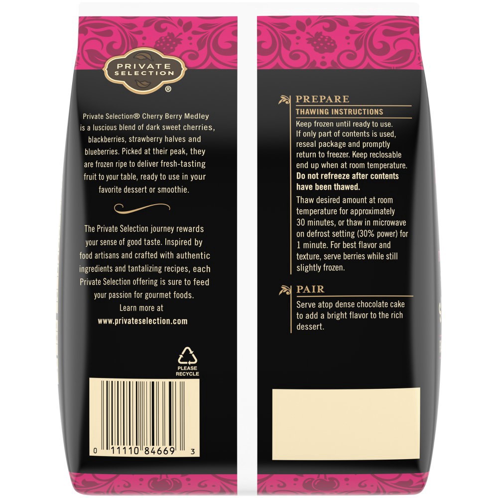 slide 3 of 4, Private Selection Cherry Berry Medley Frozen Fruit, 16 oz