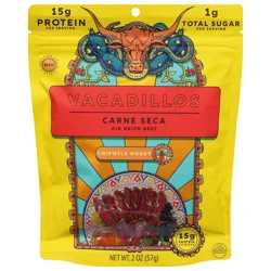 Vacadillos Chipotle Honey Carne Seca Air Dried Beef Jerky