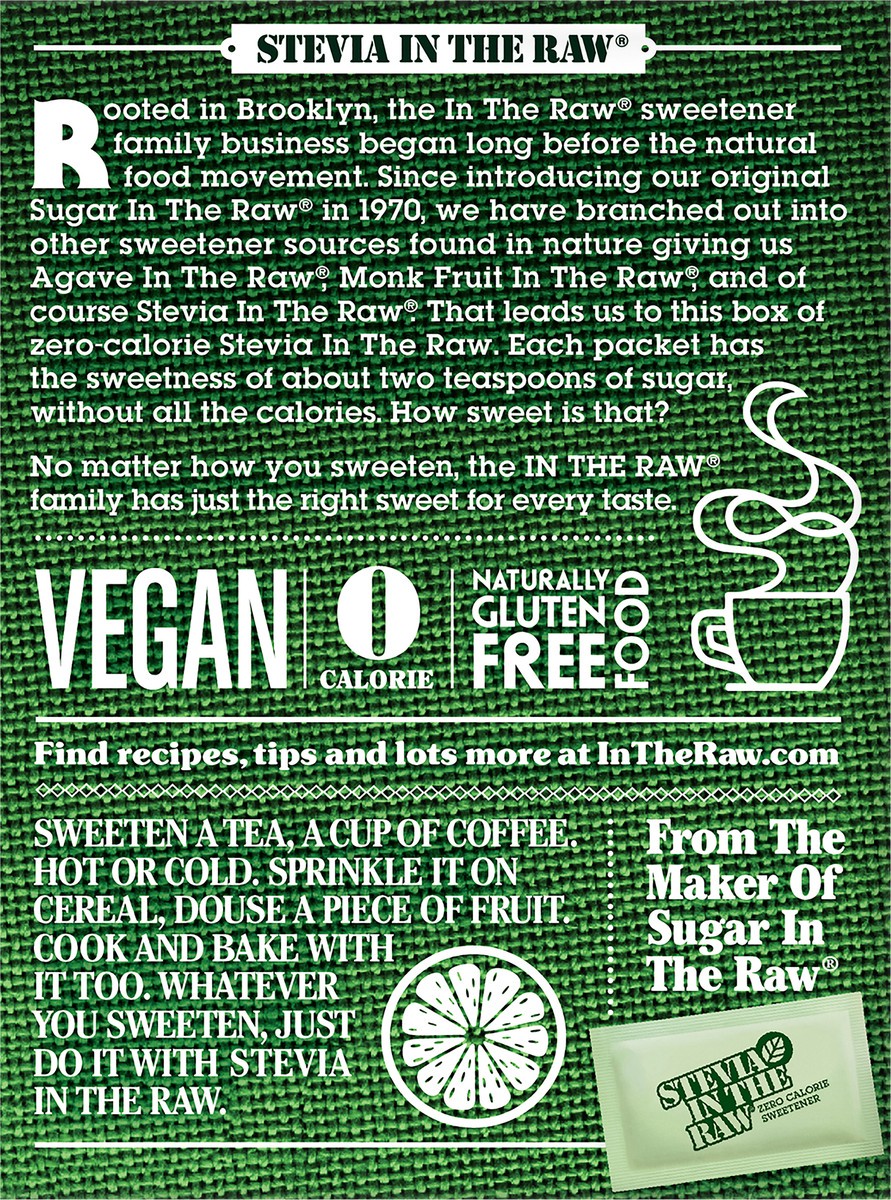 slide 3 of 15, Stevia In The Raw Zero Calorie Sweetener 50 ct Packets, 1.75 oz