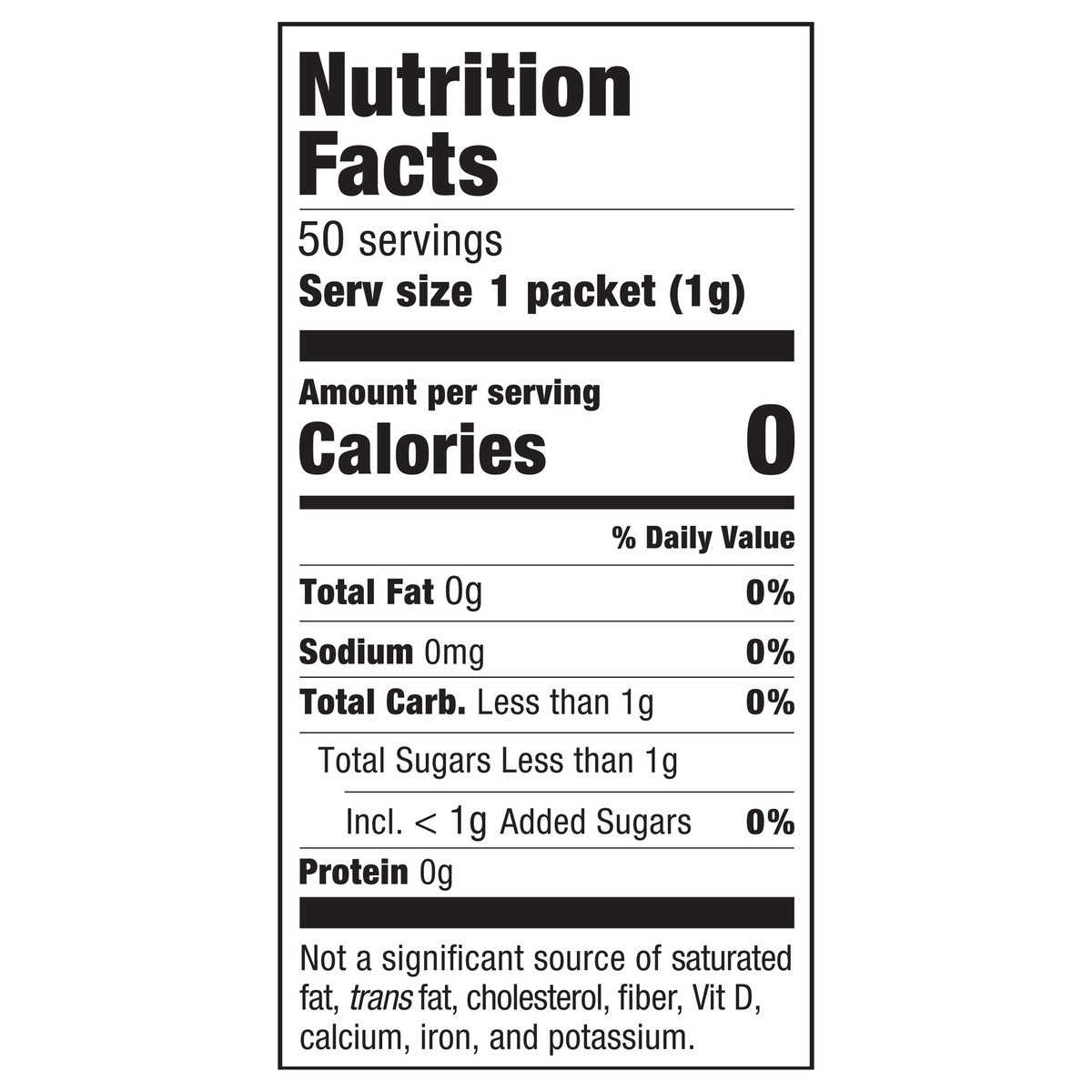 slide 4 of 15, Stevia In The Raw Zero Calorie Sweetener 50 ct Packets, 1.75 oz