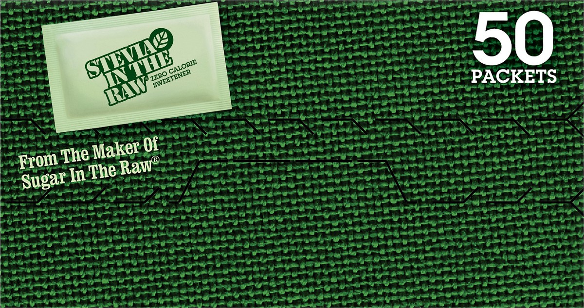 slide 8 of 15, Stevia In The Raw Zero Calorie Sweetener 50 ct Packets, 1.75 oz