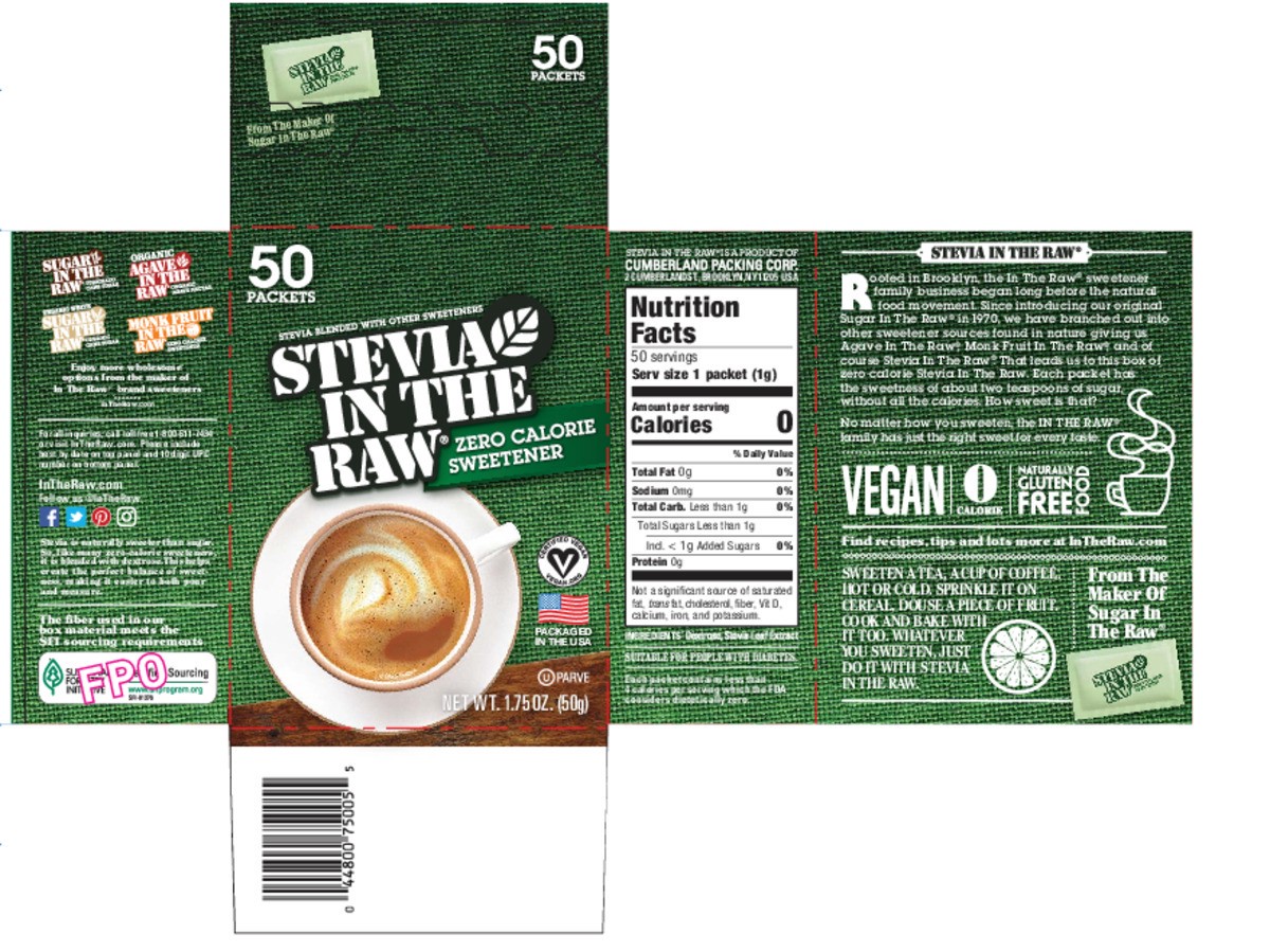 slide 9 of 15, Stevia In The Raw Zero Calorie Sweetener 50 ct Packets, 1.75 oz