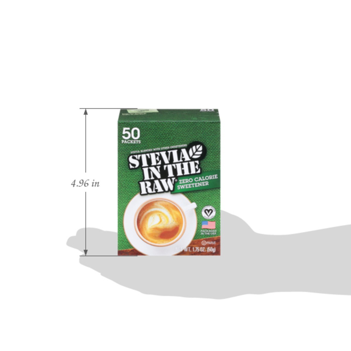 slide 6 of 15, Stevia In The Raw Zero Calorie Sweetener 50 ct Packets, 1.75 oz