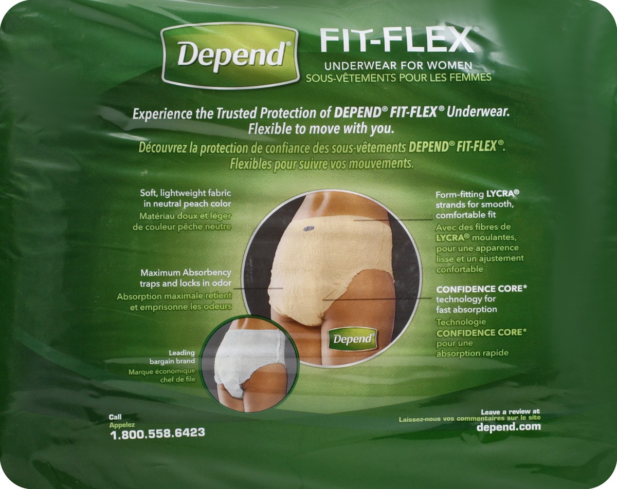 slide 6 of 6, Depend Underwear For Women, Maximum Absorbency, S/M, 19 ct